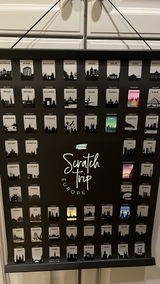 Scratch Off Cards and Poster set "ScratchTrip - Europe"