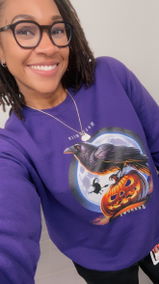 Shadows Raven Halloween Sweatshirt