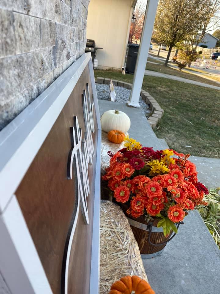 Thankful Porch Sign 40"x15"