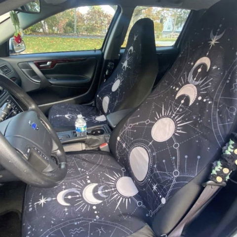 Mystical Moon Phase Car Seat Covers Set