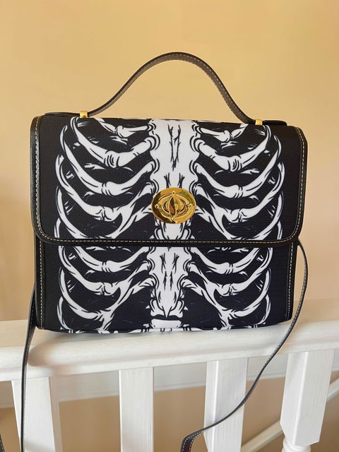 Ribcage Canvas Satchel Bag | Sense Forest