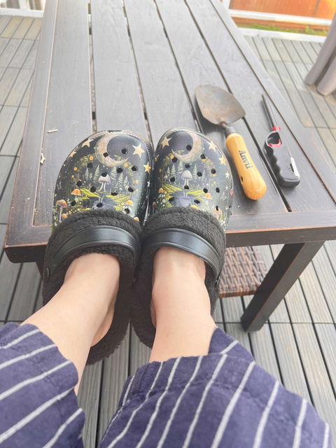 Moon star mushroom woodland Nursing Slip On slippers | Sense Forest