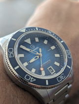 Islander Watch Bayport Automatic Blue Wave Dial #ISL-311