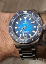 Islander Watch Bayport Automatic Blue Wave Dial #ISL-311
