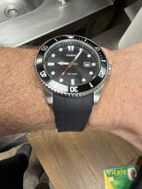 Islander Watch 22mm Black FKM Rubber for Casio Duro #BRAC-103