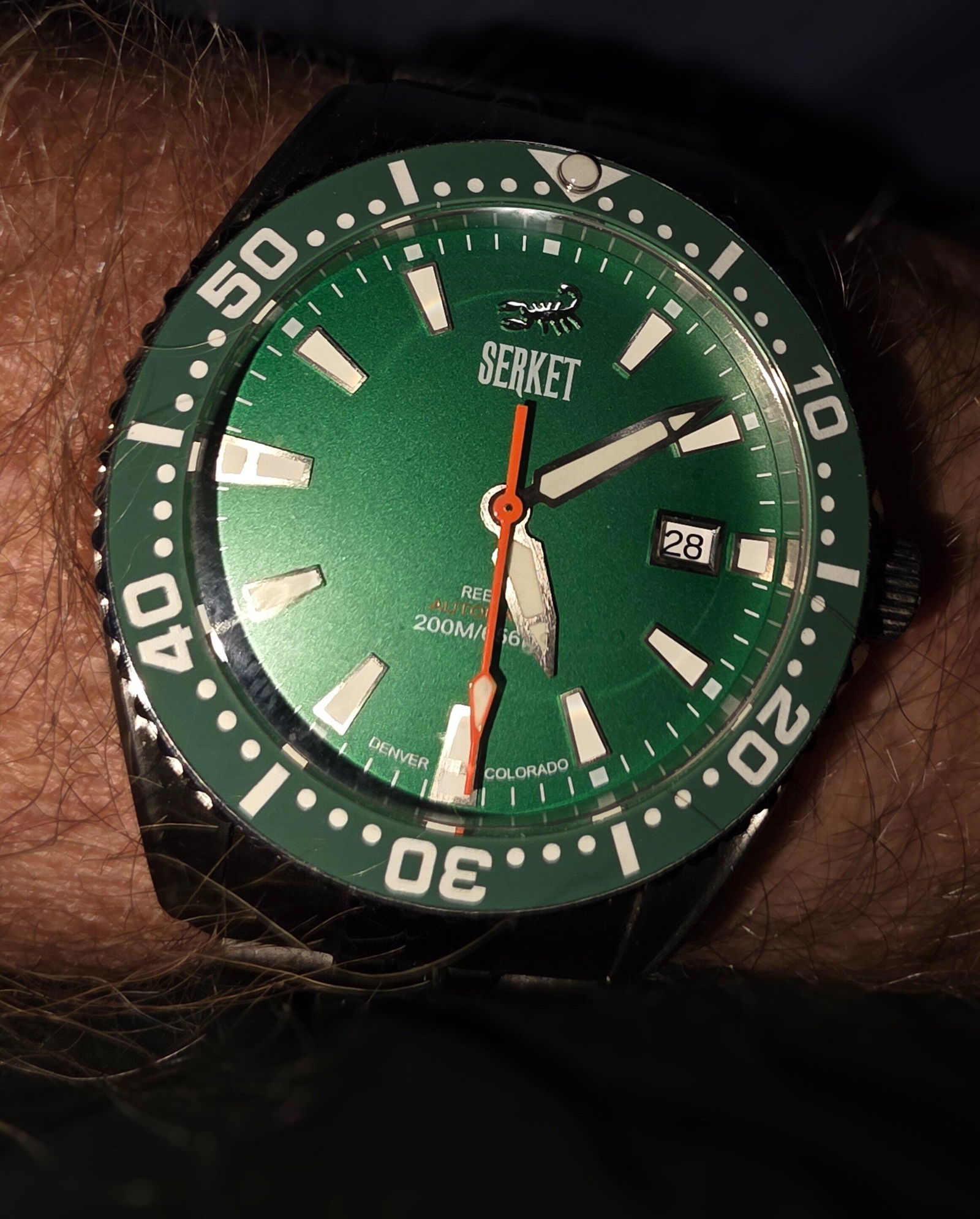 Shop Reef X Diver Mint Green Black DLC Limited Edition 43mm Preorder