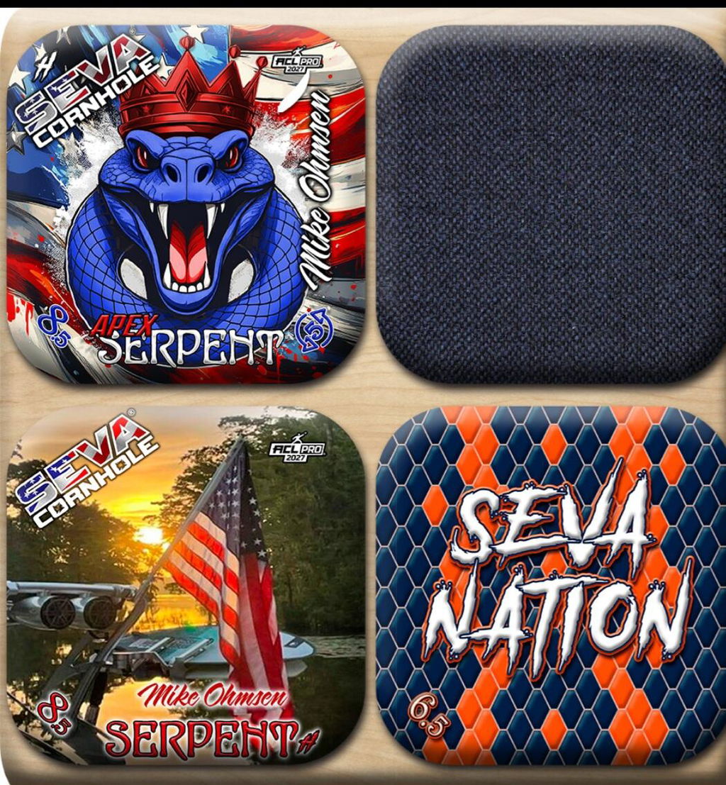 Customized SEVA Cornhole Bags