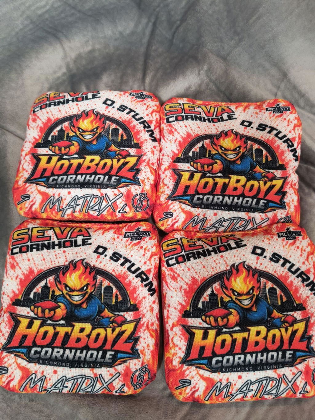 Customized SEVA Cornhole Bags