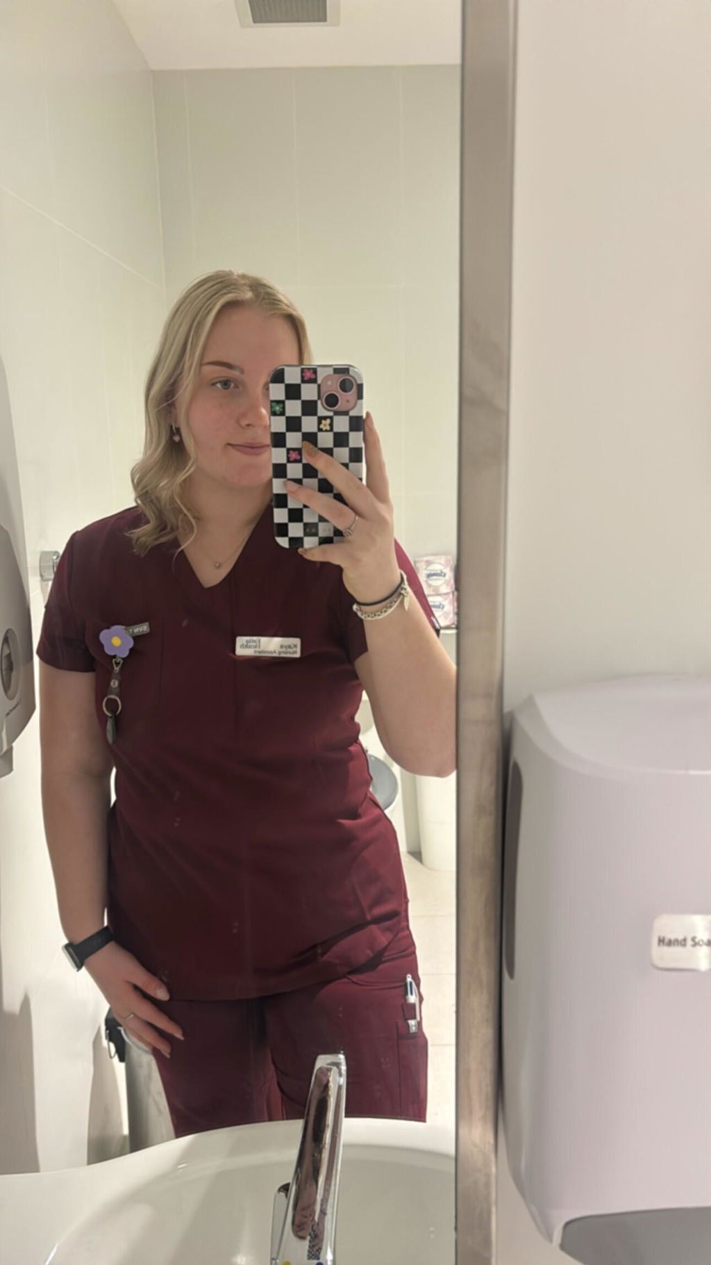 Tuck-In Scrub Top Rouge Burgundy
