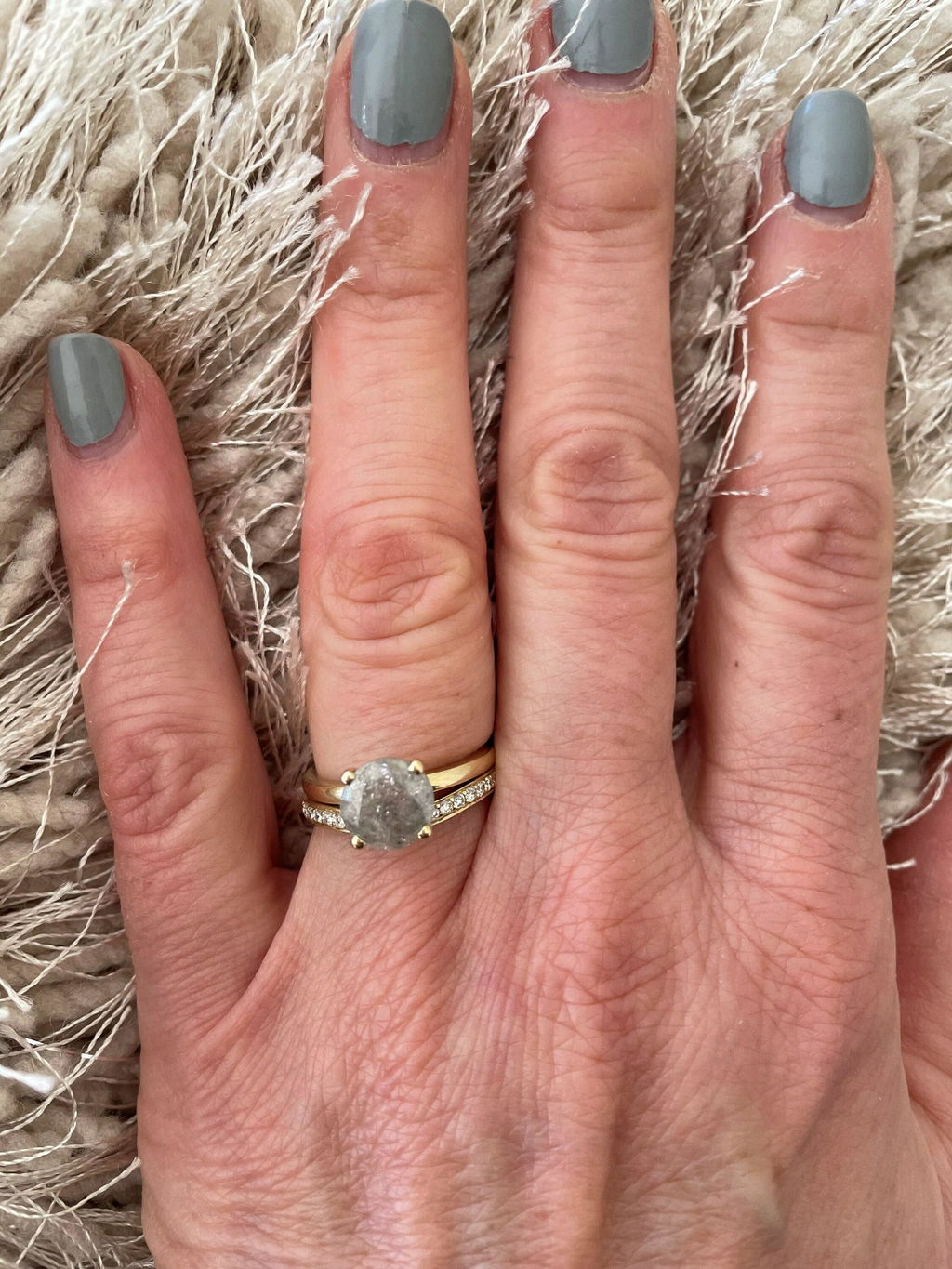 Diamond Eternity Wedding Band-Stacking gold rings- Diamond Band-Anniversary Gift-Minimalist ring-Anillo de bodas
