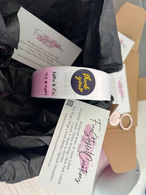 Custom Scrunchie Labels