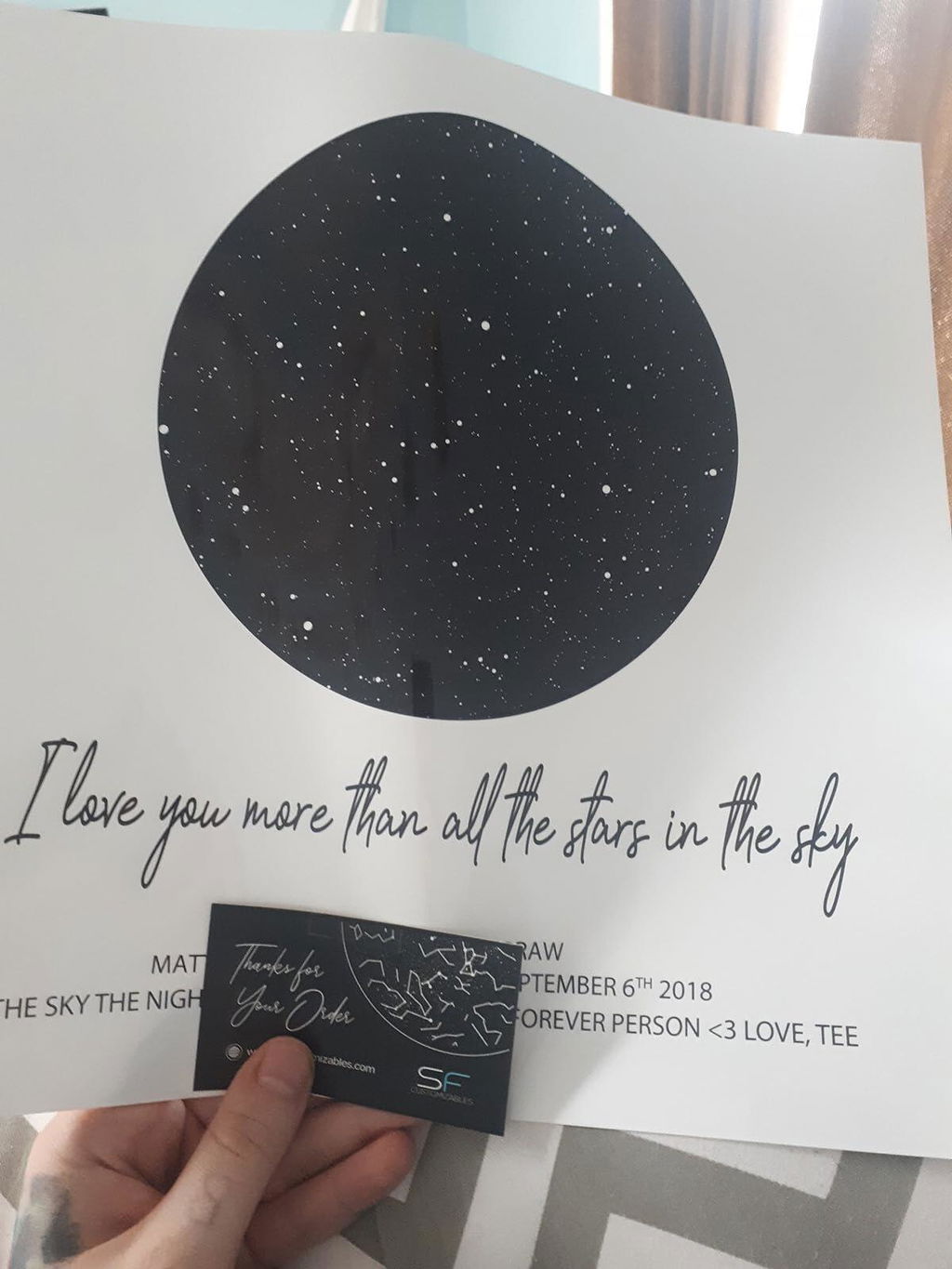 Where It All Began Custom Night Sky Star Map Print