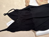 Millenotti - Camicia da Notte Lunga in Micromodal con Bretelle e Intarsi Art. Dama