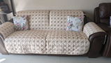 2 Seater Recliner Cover with Non Slip Base (Size B, Fallen Leaves)