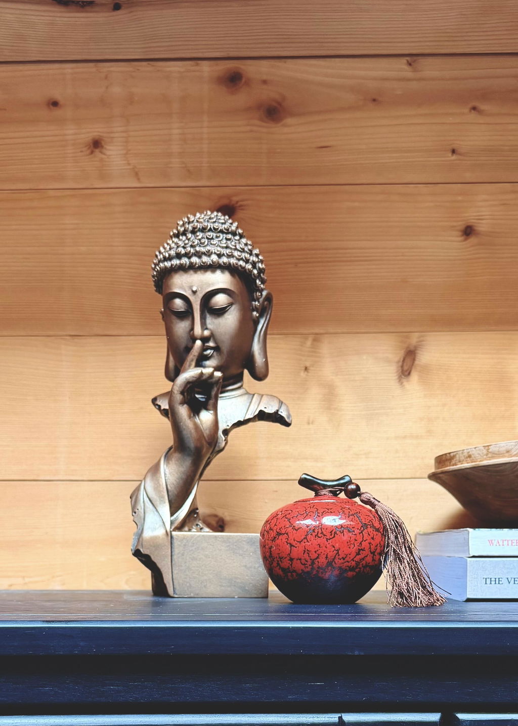 Shaolin Quiet Sakyamuni Statue – Minimalist Zen Design in Qing