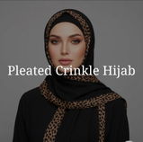 Light brown Pleated Crinkle Hijab