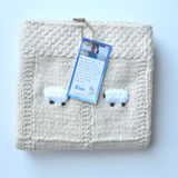 100% Organic Cotton Baby Blanket -Cream