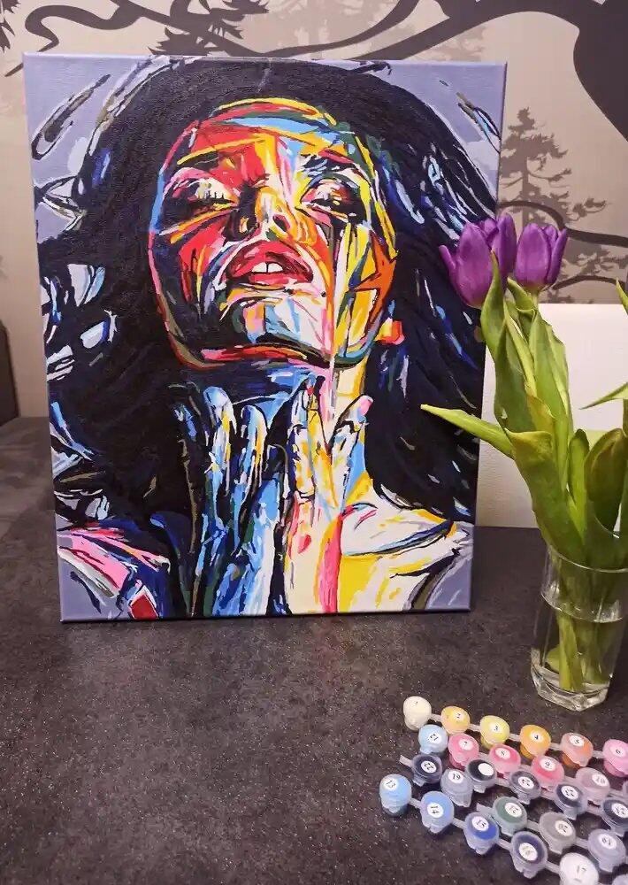 أدوات رسم لوحة مشاعر ملونة