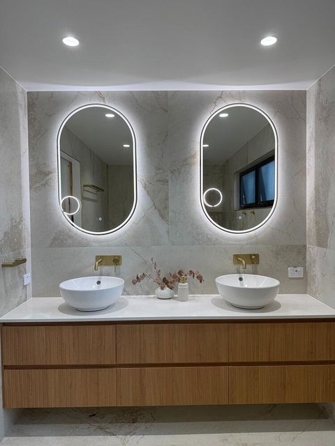Gatsby Oval Frameless Frontlit LED Bathroom Mirror