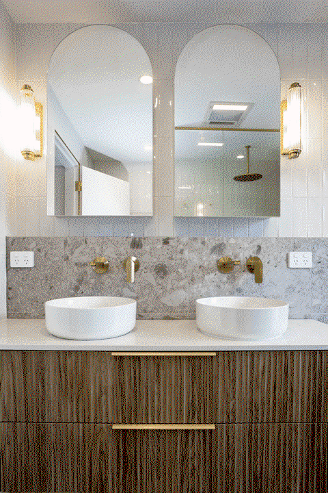 Curtis Arched Mirrored Bathroom Shaving Cabinet
