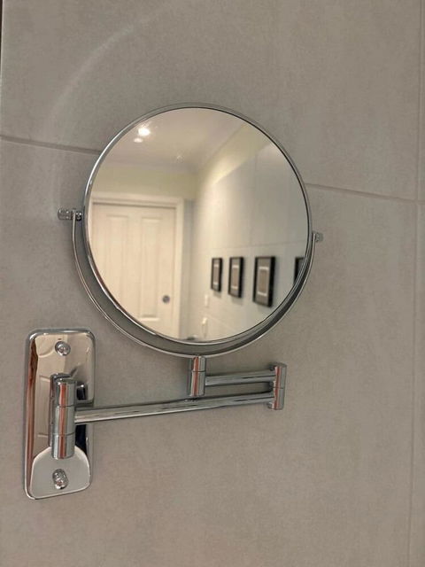 Ablaze Wall Mounted Shaving Mirror with 10x Magnification