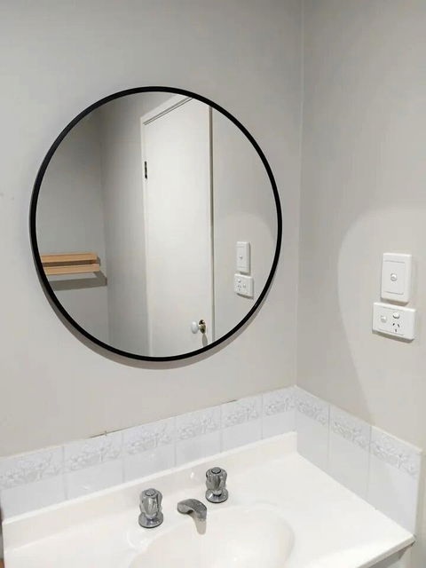 Neri Round Black Wall Mirror