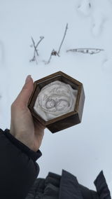 Велика темна шкатулка для обручок для весілля/заручин, гравіювання імен та дати
