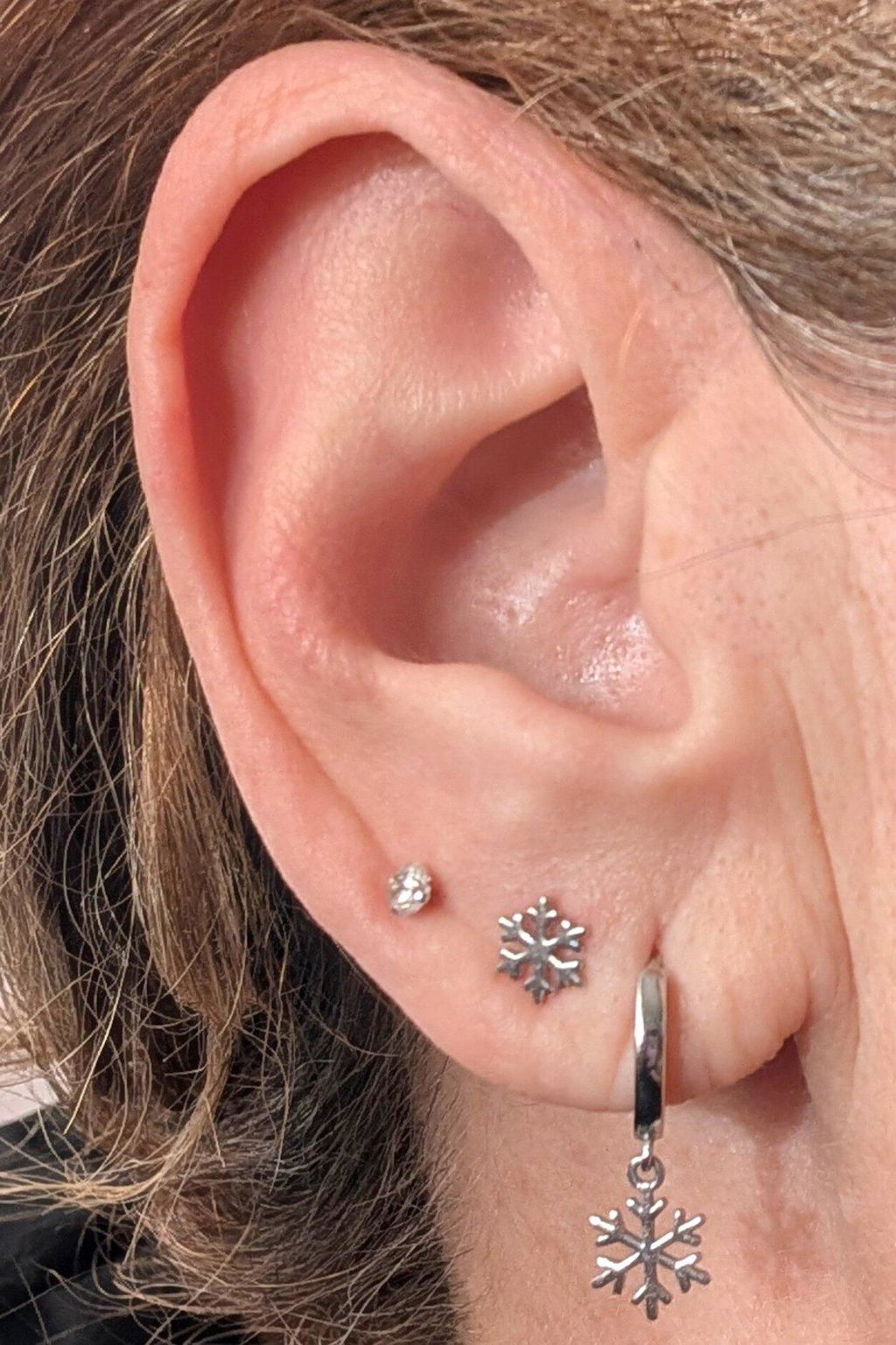 Snowflake Stud Earrings