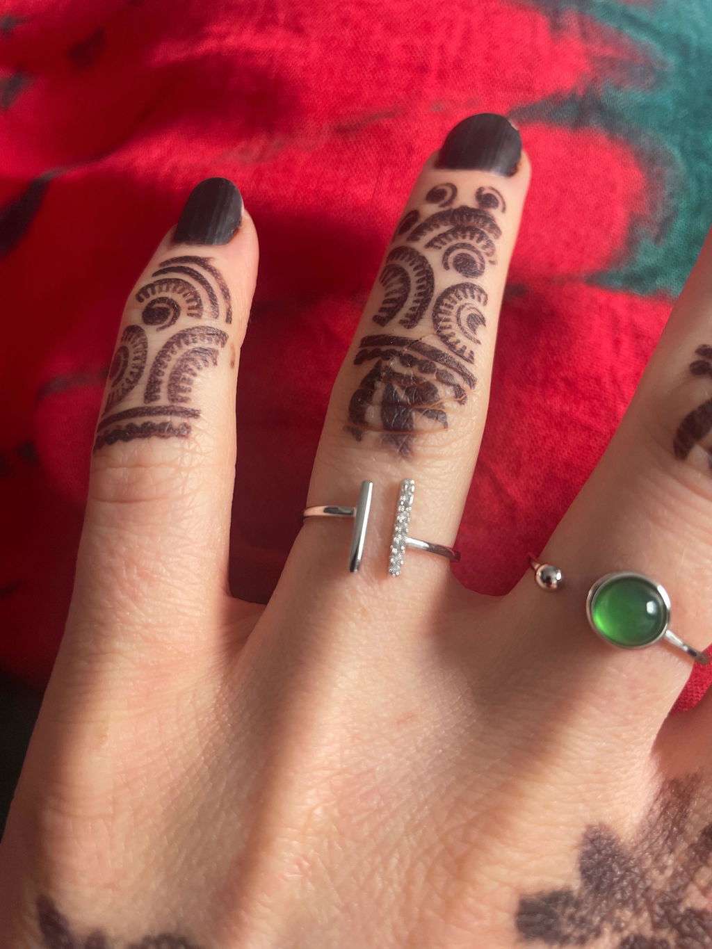 Asymmetric Bar CZ Open Ring