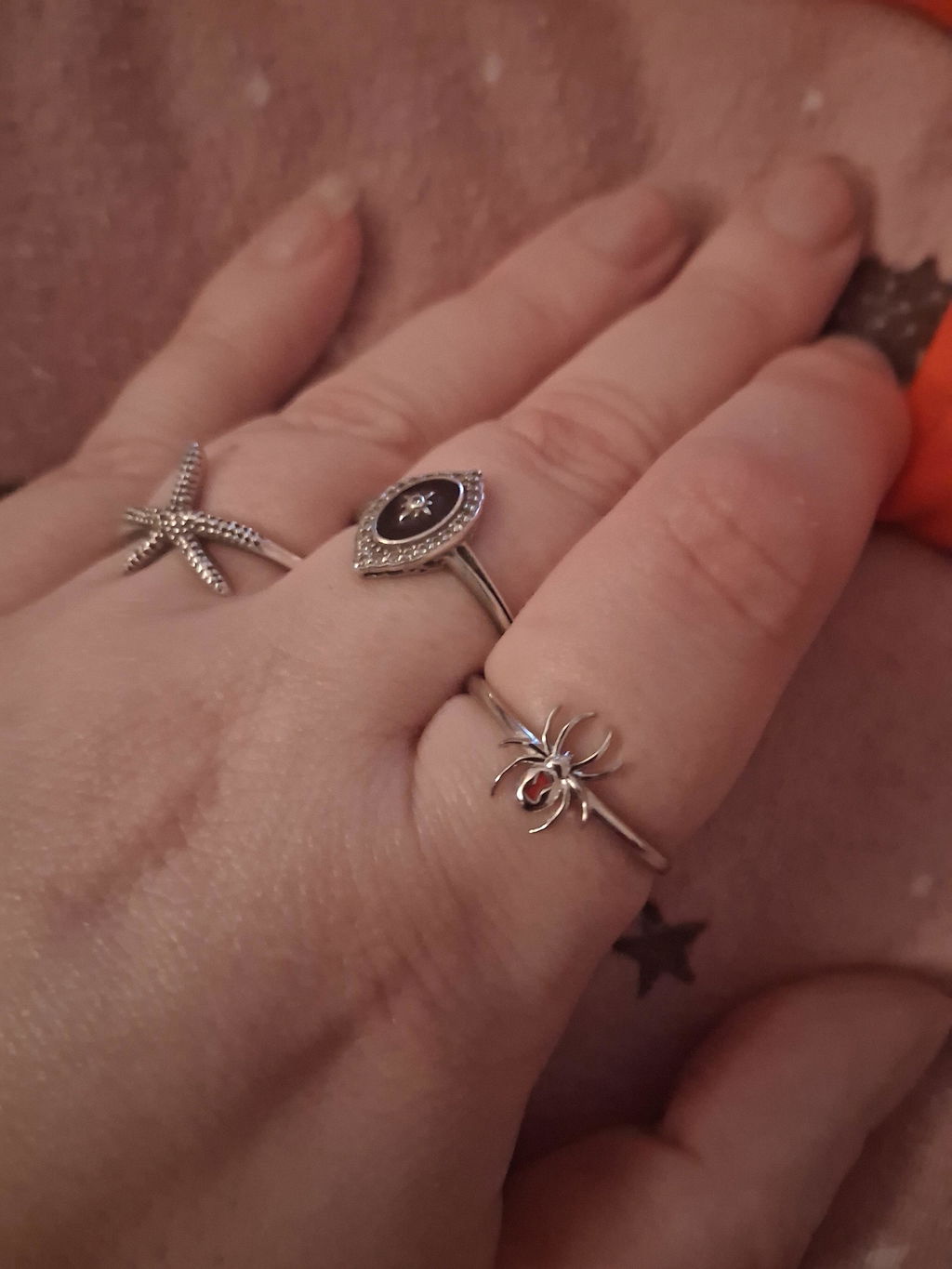 Sterling Silver Black Widow Spider Ring
