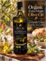 Atlas Olive Oil - Premium, Extra Virgin, Organic, and Cold Pressed