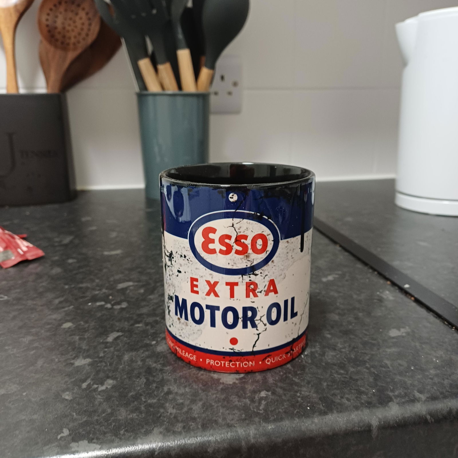 Esso Motor Oil Mug | Vintage Petrol Gift for Classic Car Fans