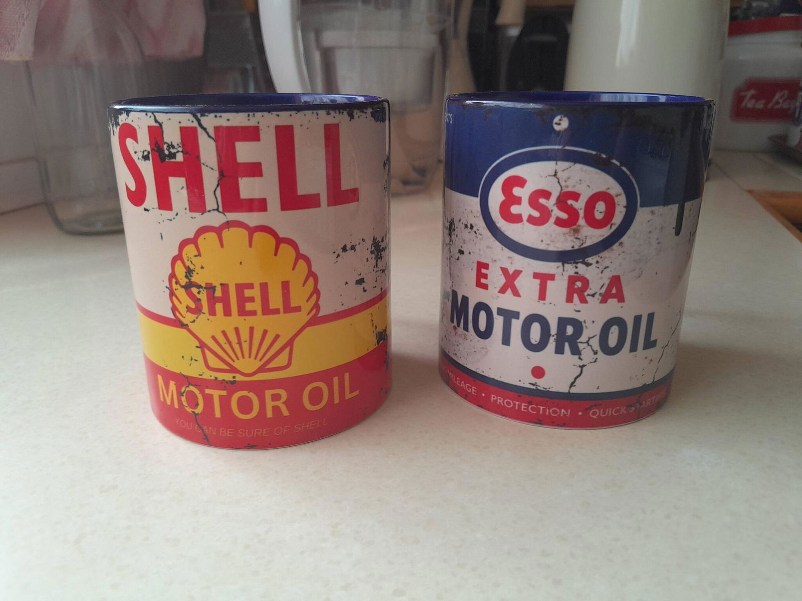 Esso Motor Oil Mug | Vintage Petrol Gift for Classic Car Fans