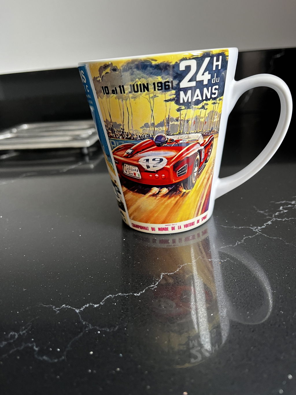 Historic Le Mans Mug | Vintage Motorsport Coffee Cup | Retro Car Racing Gift