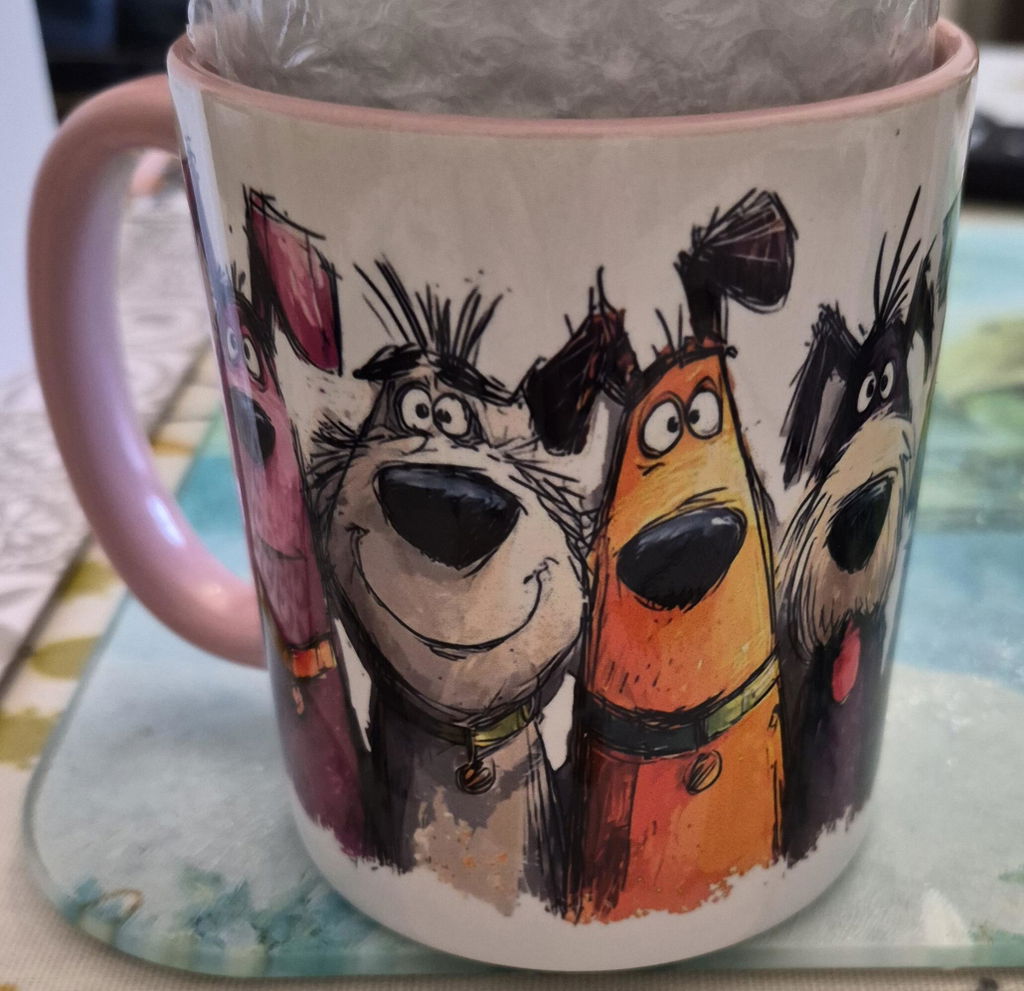 Colourful Dog Crowd Mug | Playful Dog Lover Gift