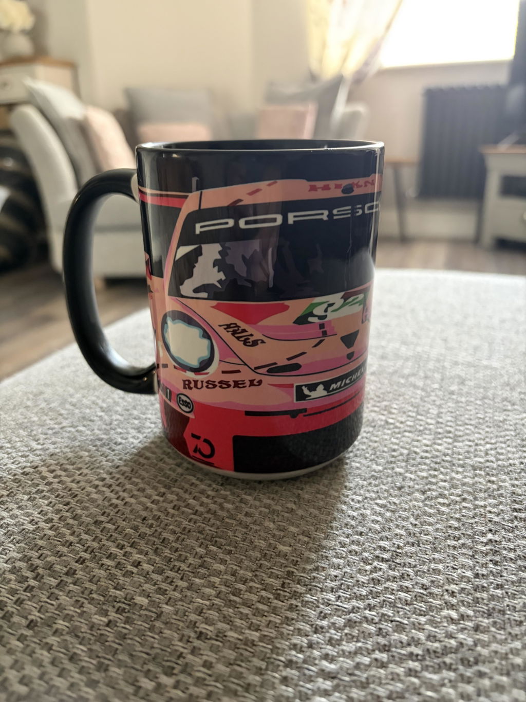 Porsche Pink Pig Mug | 70th Anniversary | Joel Clark Signature