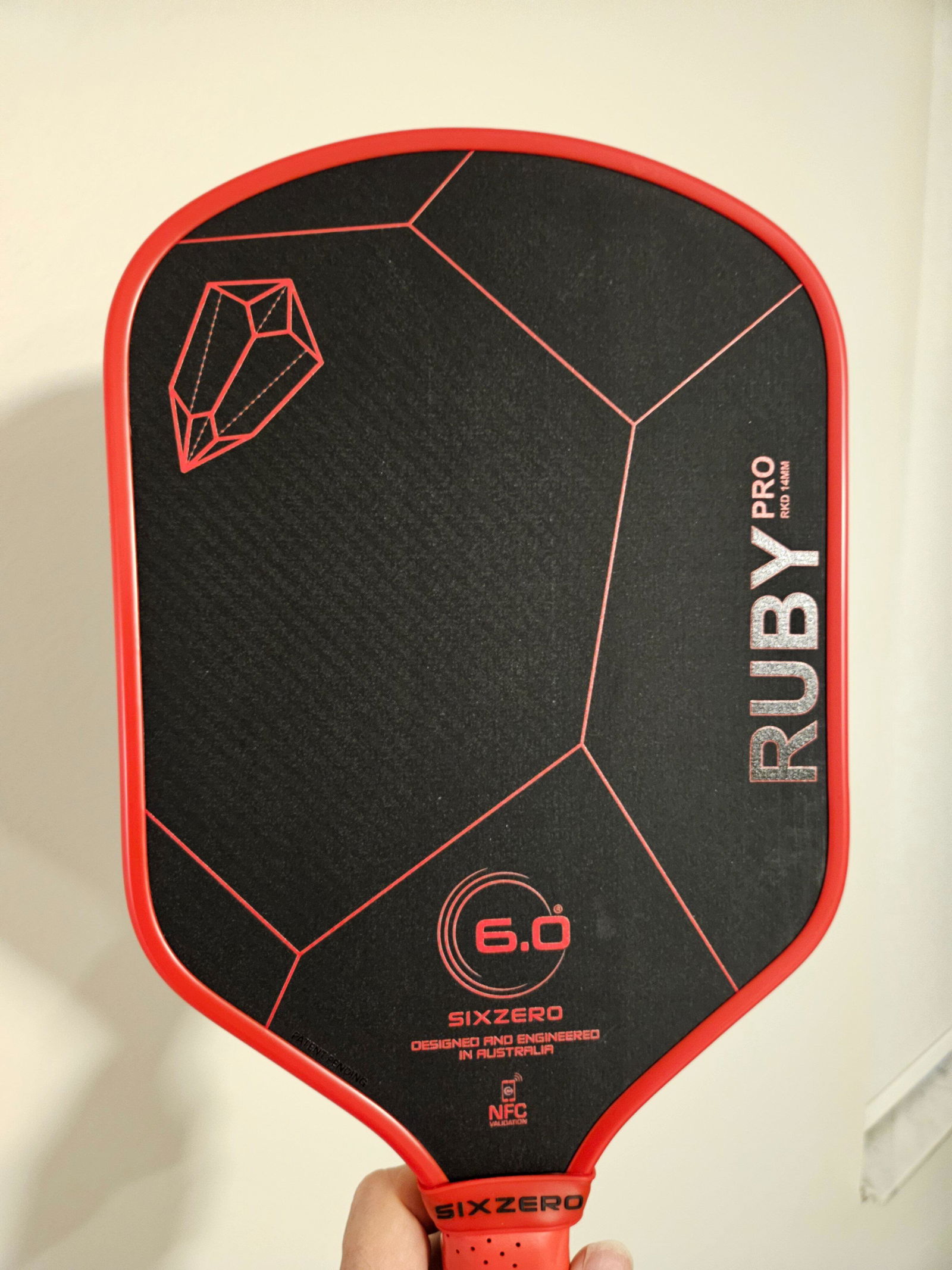 Ruby Pro 14mm Pickleball Paddle | Six Zero Next Gem™ Power