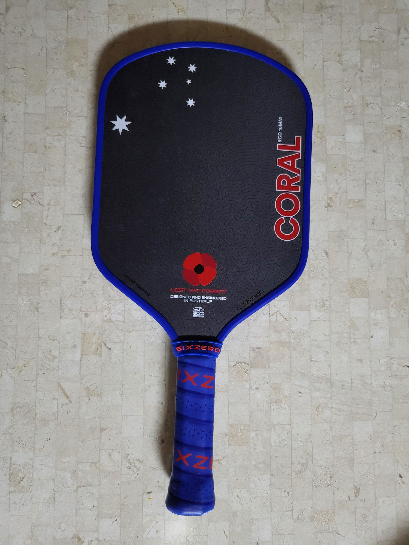 Australian Limited Edition Pickleball Paddle | Coral Hybrid 16mm