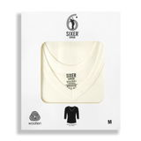 Men's Long Sleeves Woollen Thermal - Off White