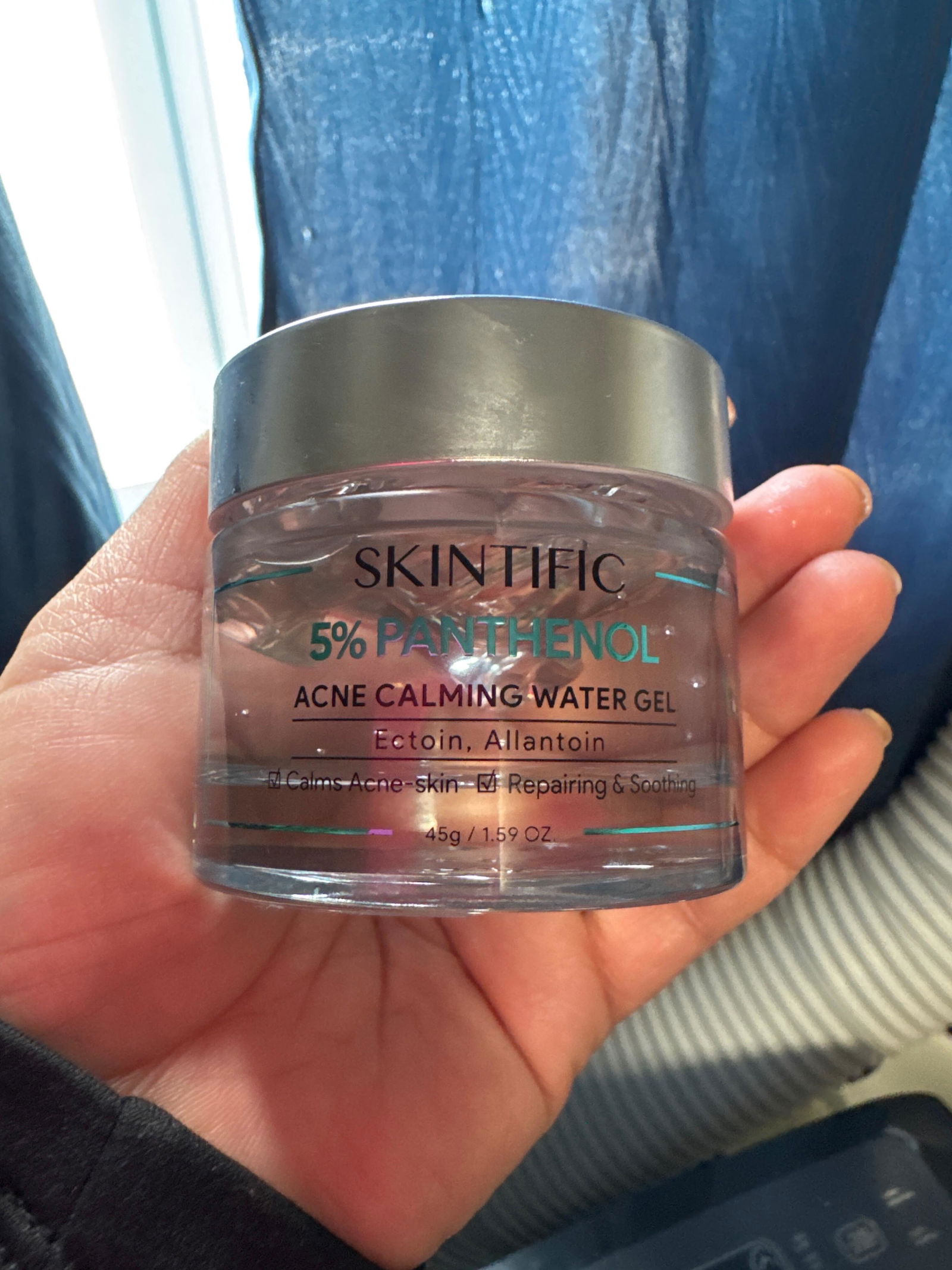 5% Panthenol Acne Calming Water Gel Fast-Absorbing Gel Moisturizer