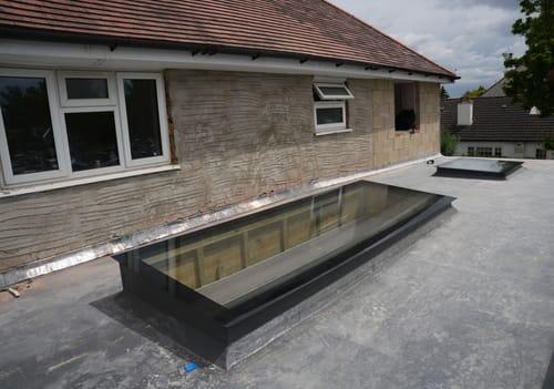 Triple Glazed Frameless Skylight (Flat Roof) 1000 x 3000 mm