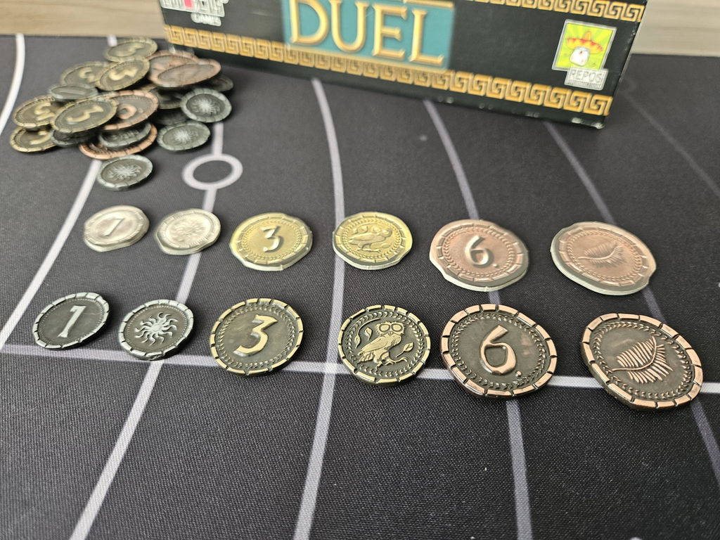 7 WONDERS DUEL - Metallmünzen Set