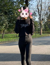 Crop Sweatshirt Black