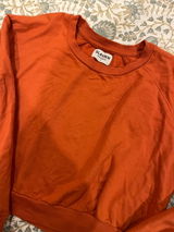 Raglan Sleeve Crop Sweatshirt