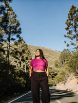 Pink Crop Top