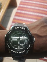 Smael 8090 Stainless Steel Dual‑Time