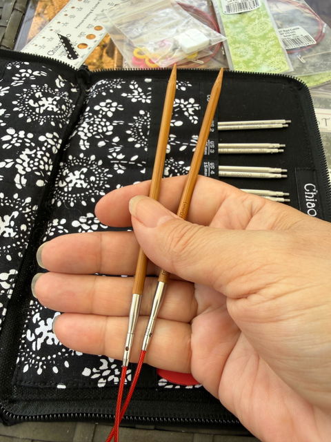 ChiaoGoo (5 Inch / All Sizes) SPIN Bamboo Knitting Needle Interchangeable Tips