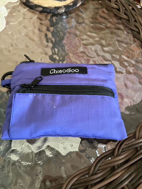 ChiaoGoo Blue Nylon Accessory Pouch