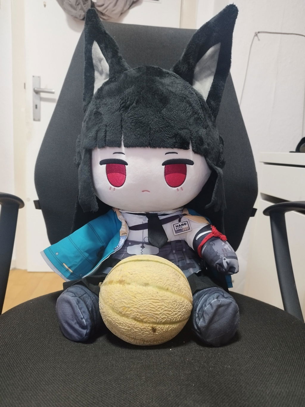 [In Stock] Smile House Fanart Plushtoy With Long Ears Removable Hairband Plushies Big Eyes Ver Plush Doll 40CM