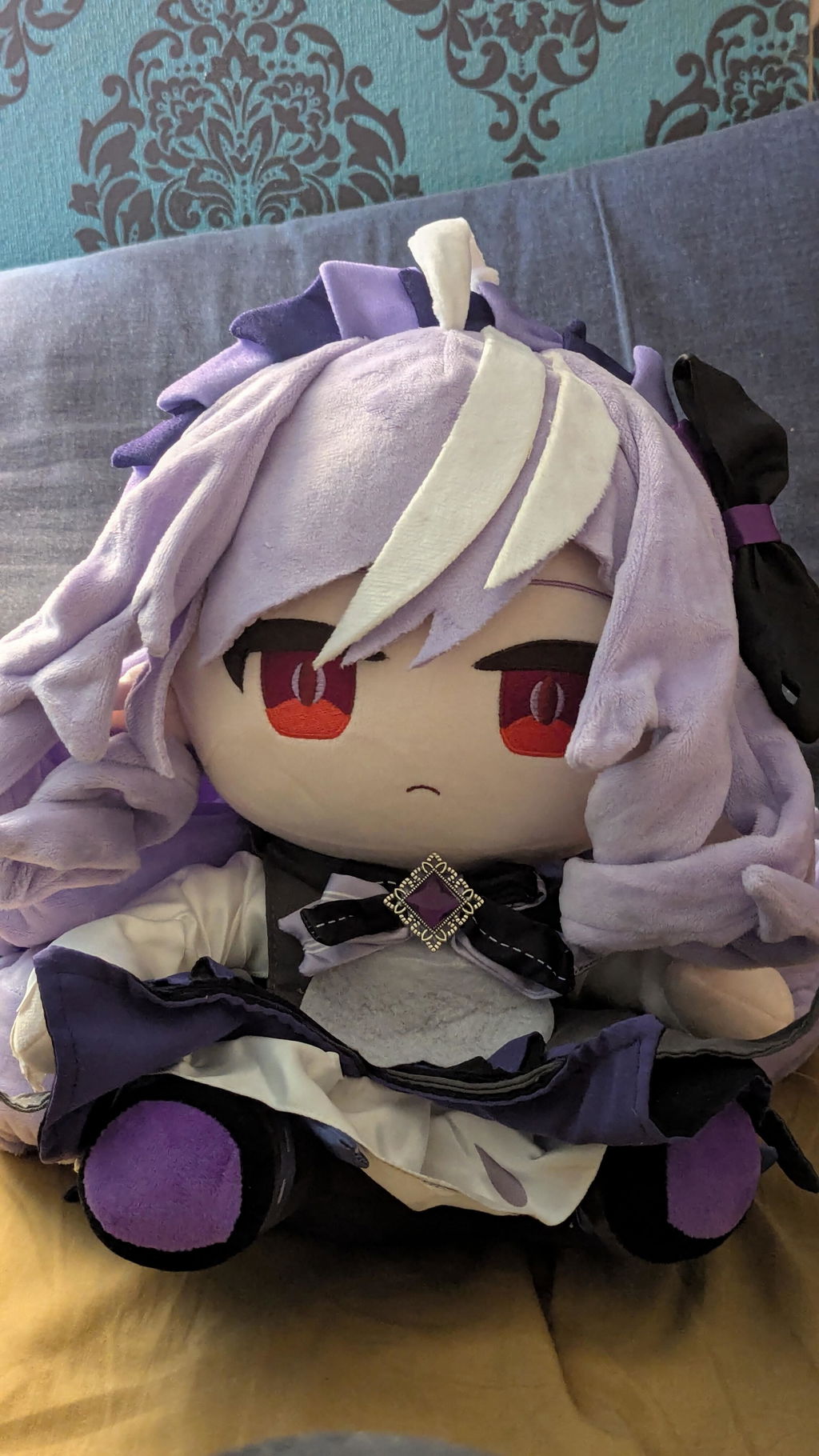 Smile House Fanart With Clothes Plushies Big Eyes Ver Purple Detail Plush Doll 30CM